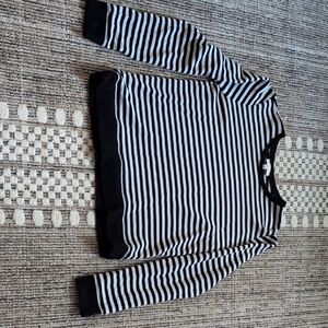 Lucky Brand Monochrome Striped Top